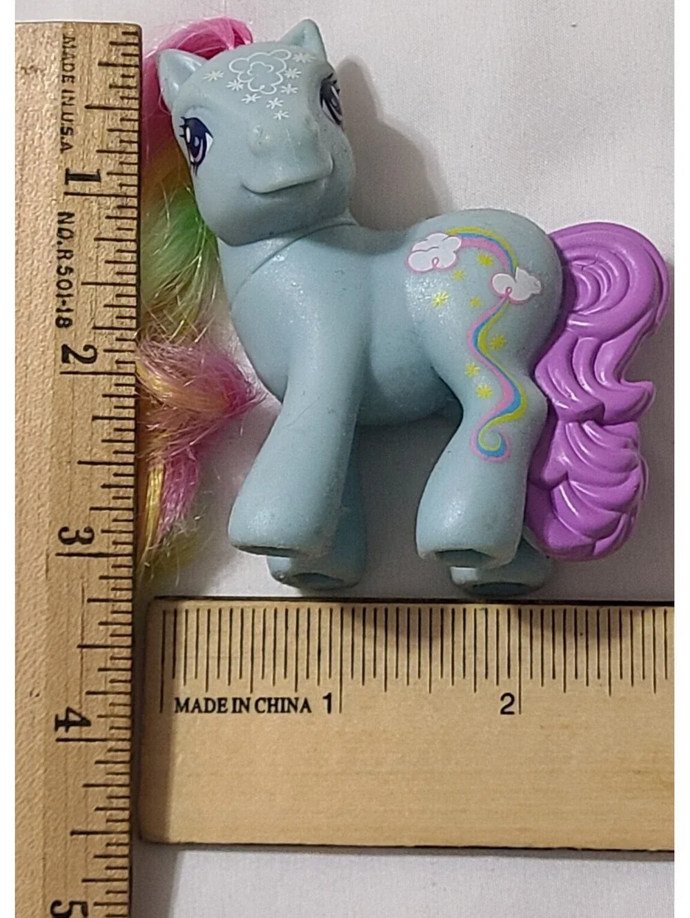 2008 My Little Pony Rainbow Dash Figure Sz 3.25x2.75 Hasbro McDonalds Multicolor